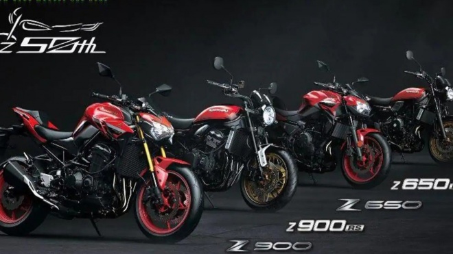 Kawasaki trình làng phiên bản kỷ niệm 50 năm cho nhiều dòng xe hot